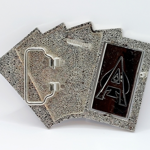 Vintage‎ Poker Cards spinable belt buckle - Picture 2 of 3
